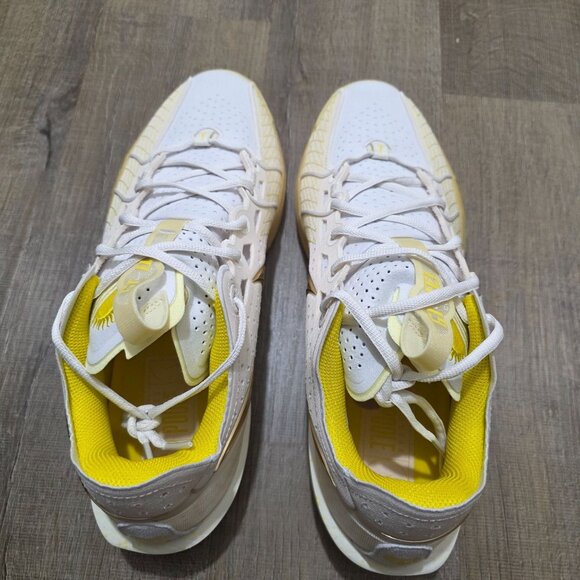 Nike Men's Basketball Shoes White Gold Yellow US 12 FZ1523-100 No Box - Picture 8 of 9